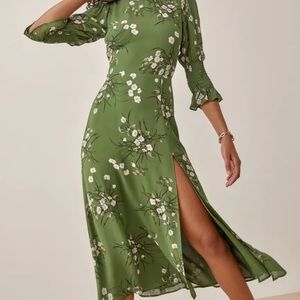 Reformation Carolena Midi Dress in Lomita print